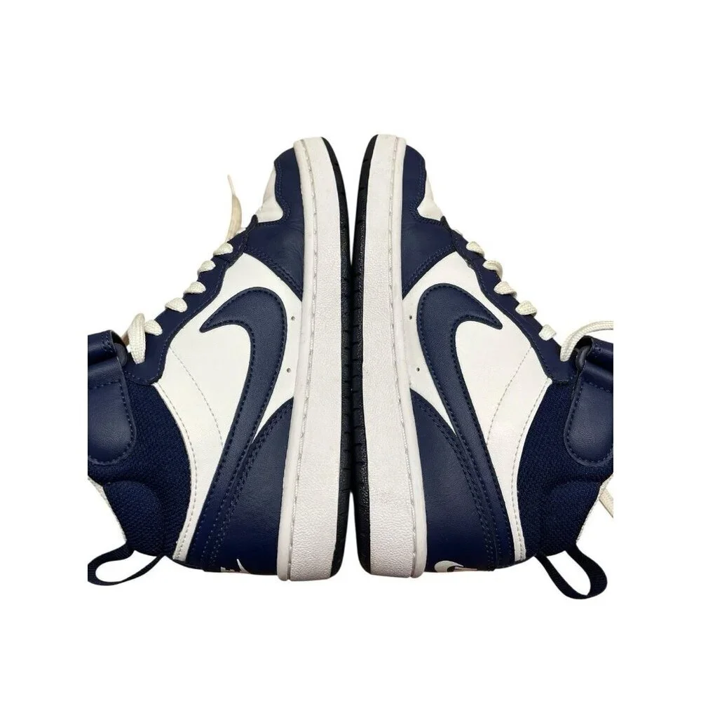 Nike Big Kids' Court Borough Mid 2 Casual Sneakers Size 4Y Blue/White